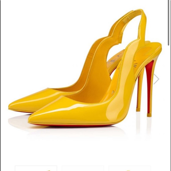Christian louboutin hot chick $550 sling back 100 pink and yellow available - Picture 8 of 8